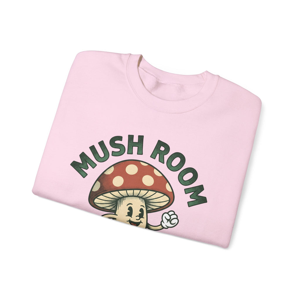 Funny Mushroom Sweatshirt Funny Outdoors Gift Women Classic Sweatshirt Toadstool Sweatshirt Humor Fan Vintage Sweatshirt Camping Graphic Hand Drawn Smiley Face