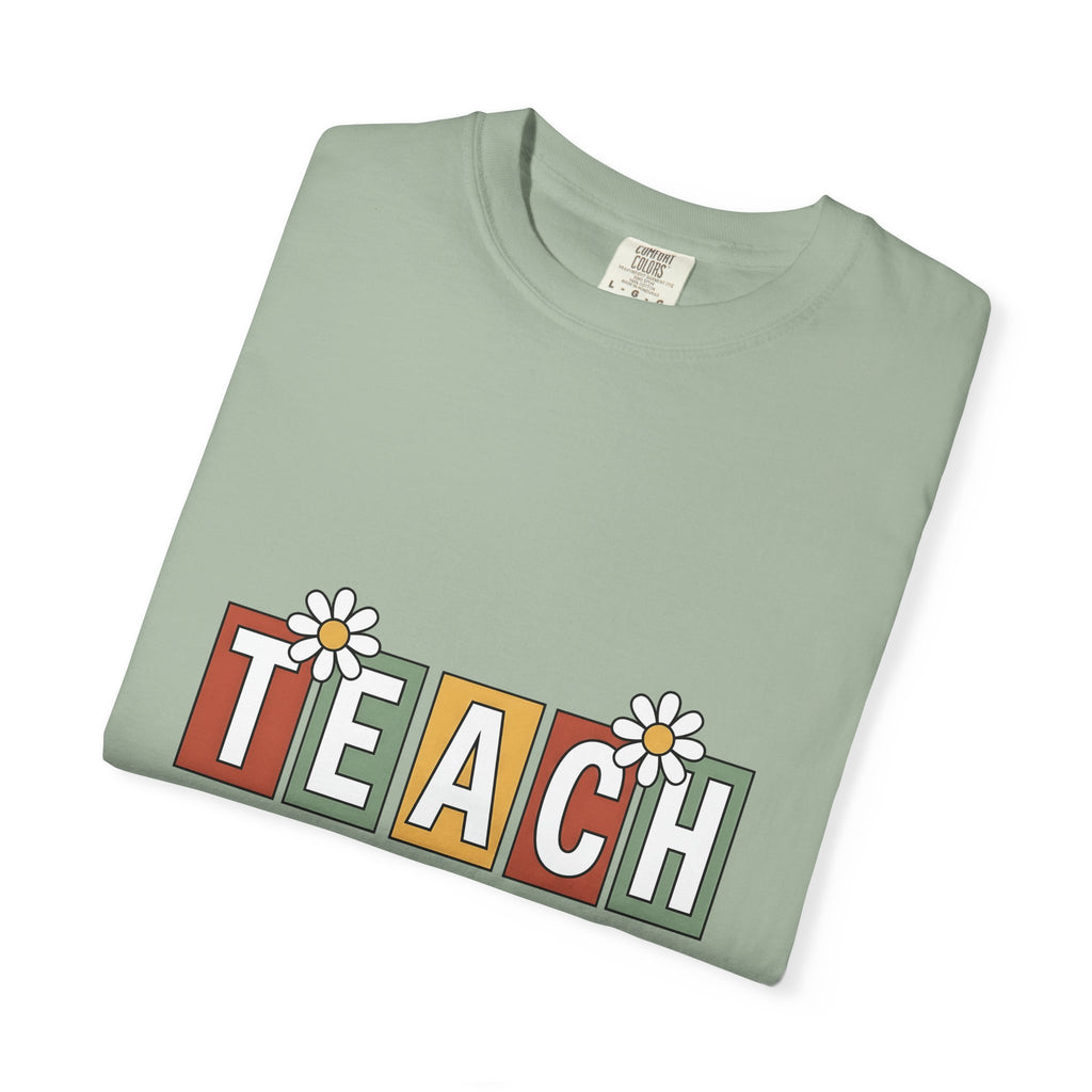 Flower Alphabet Art T-Shirt Teachers Education Gift Women Tribal T-Shirt Alphabet T-Shirt Educator Enthusiast Ethnic T-Shirt Learning Graphic