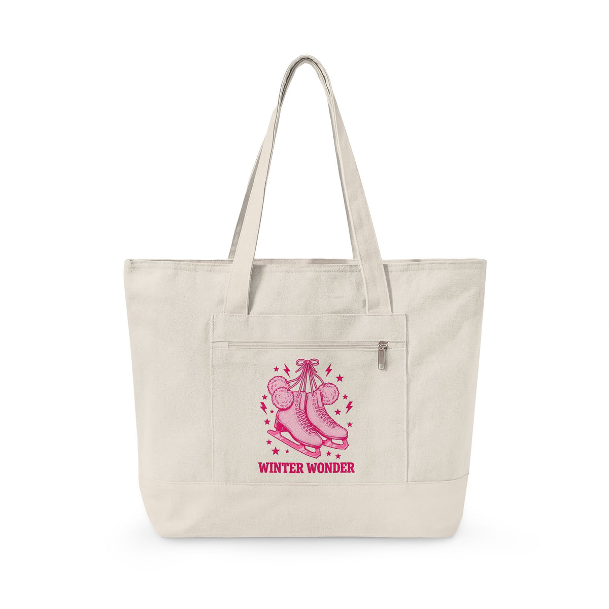Ice Boots Tote Bag Holiday Frost Gift Women Hand Drawn Tote Bag Winter Boots Tote Bag Christmas Fan Cold Weather Tote Bag Frosty Graphic Sketch Fluff