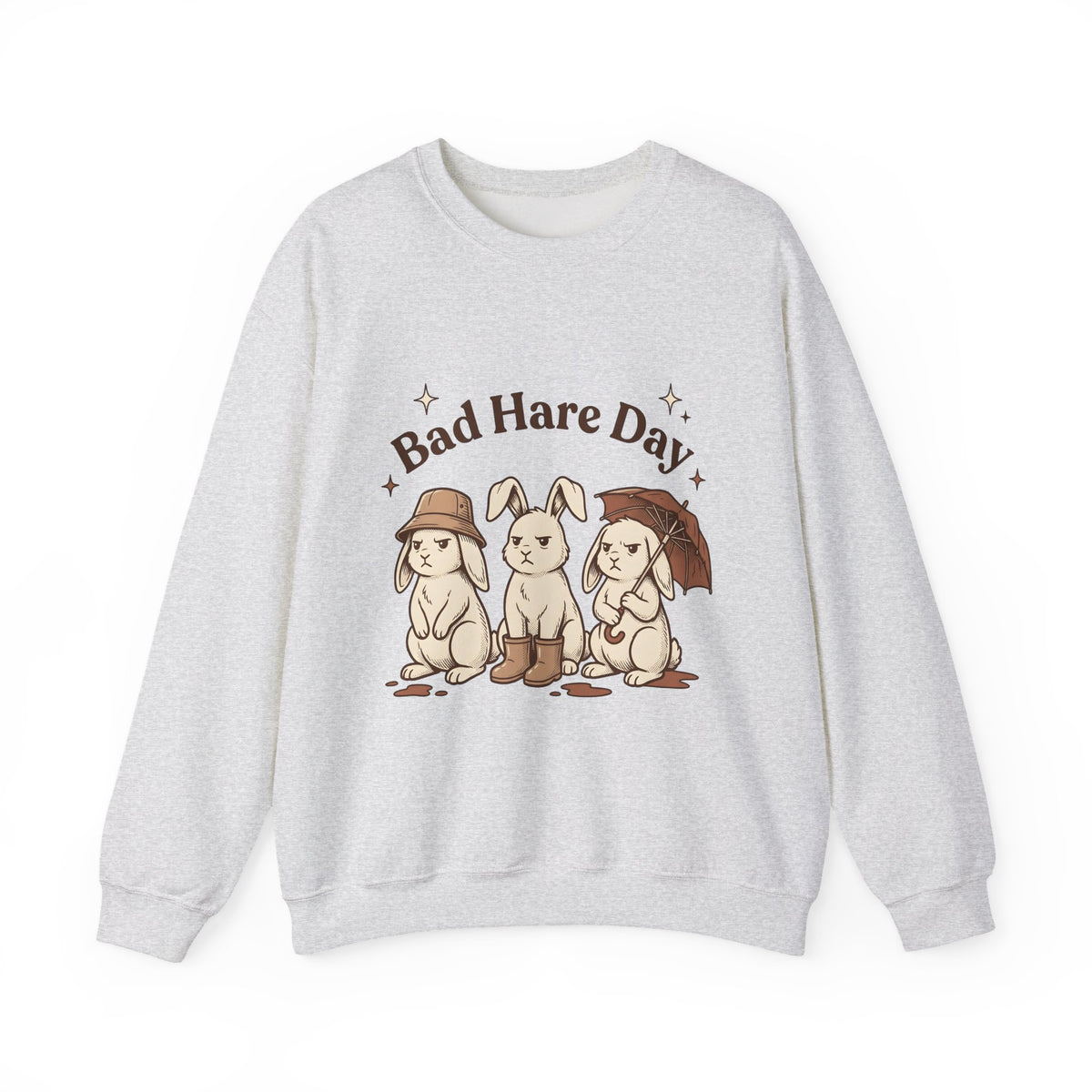 Moody Rabbits Sweatshirt Funny Pets Gift Women Animation Sweatshirt Bunny Sweatshirt Humor Fan Cartoon Sweatshirt Animal Graphic Classic Rainshade Sweatshirt