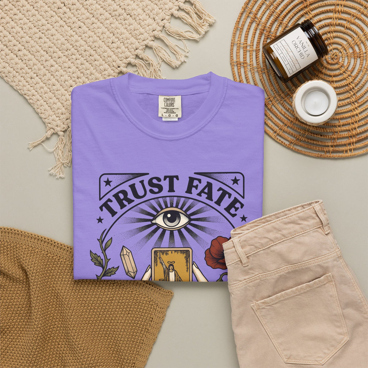Oracle Card Hands T-Shirt Boho Chic Metaphysical Gift Women Magical T-Shirt Tarot Card T-Shirt Bohemian Fan Mystical Graphic T-Shirt Hand Drawn