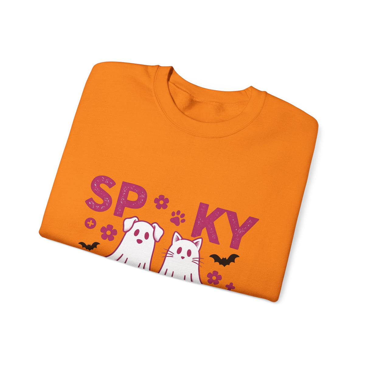 Spooky Dog Cat Sweatshirt Vet Tech Holiday Gift Women Adorable Sweatshirt Halloween Cat Sweatshirt Veterinary Technician Fan Cute Sweatshirt Christmas Graphic
