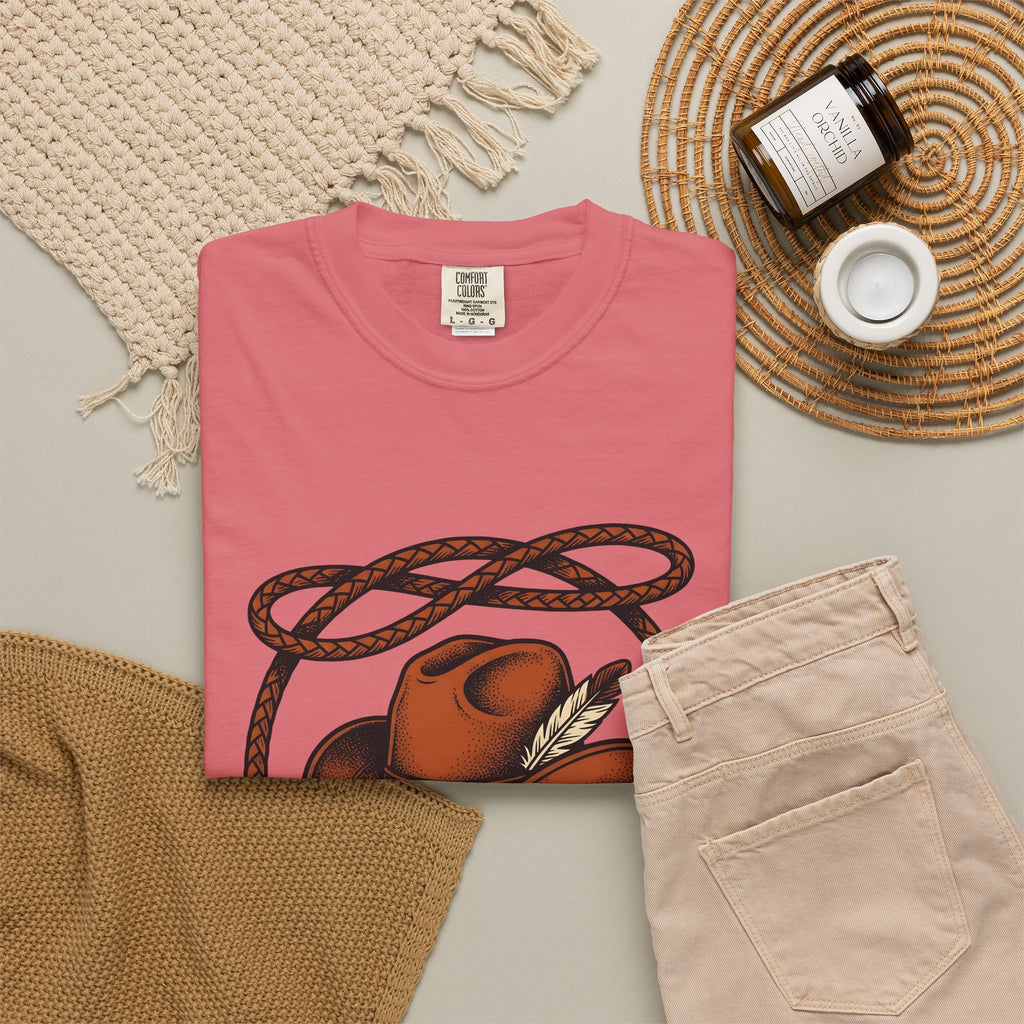 Rancher Hat T-Shirt Cowgirl Rodeo Gift Women Antique T-Shirt Cowboy Hat T-Shirt Cowgirl Fan Western T-Shirt Rodeo Graphic Traditional Cord T-Shirt