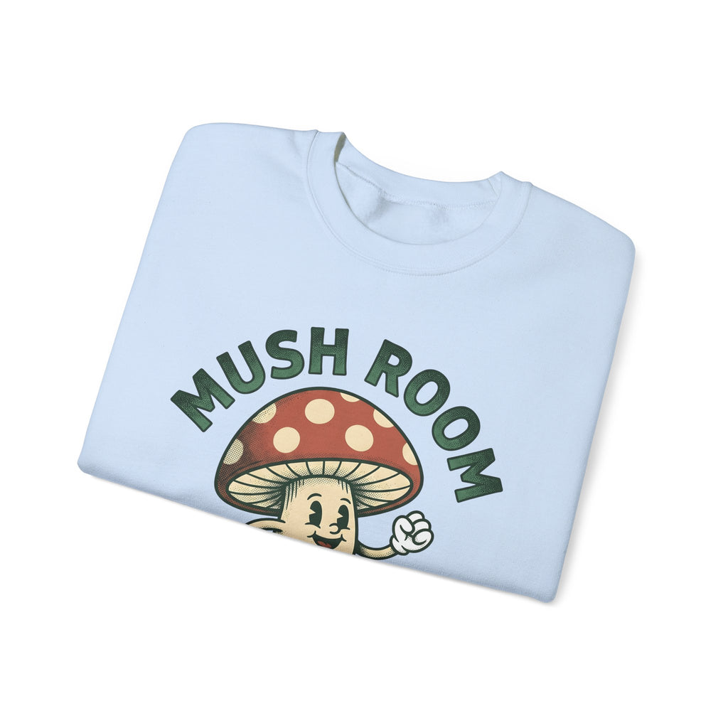 Funny Mushroom Sweatshirt Funny Outdoors Gift Women Classic Sweatshirt Toadstool Sweatshirt Humor Fan Vintage Sweatshirt Camping Graphic Hand Drawn Smiley Face