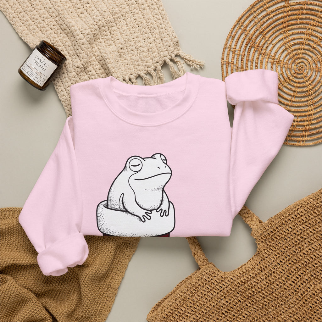 Frog Holiday Sock Sweatshirt Christmas Pet Gift Women Modern Sweatshirt Toad Sweatshirt Xmas Fan Holiday Sweatshirt Animal Graphic Doodle Xmas Stocking Sweatshirt