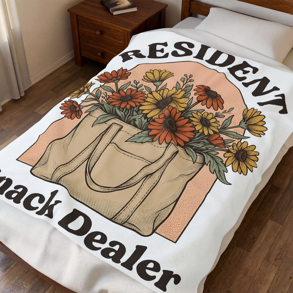 Flower Blanket Blanket Moms Bloom Gift Women Rustic Blanket Tote Blanket Mother Fan Vintage Blanket Floral Graphic Retro Garden Flowers Blanket
