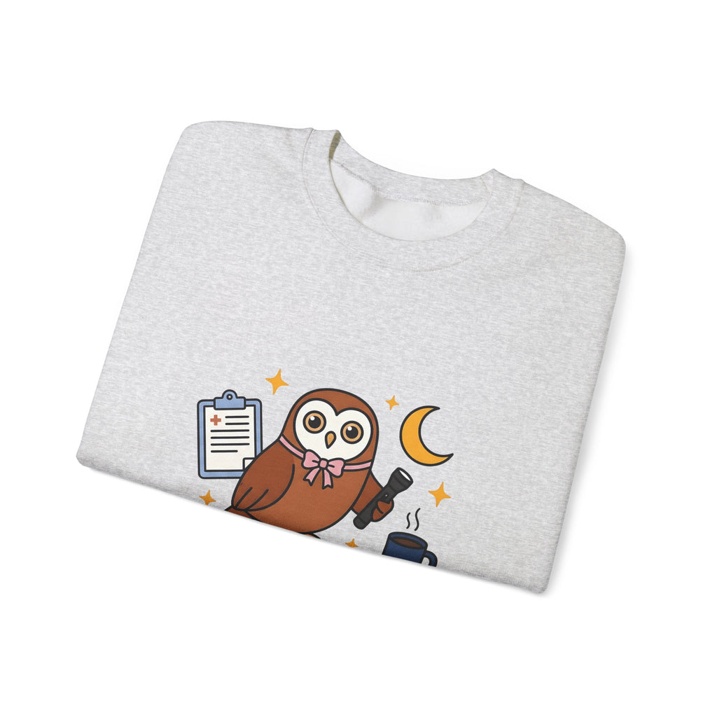 Owl Nurses Espresso Gift Comic Owl Sweatshirt