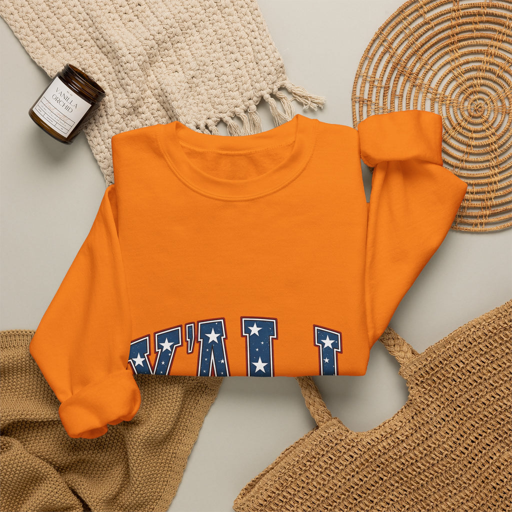 Usa Text Sweatshirt 4th Of July Cowboy Gift Women Hand Drawn Sweatshirt American Text Sweatshirt Independence Day Fan Illustrated Sweatshirt Rodeo Graphic