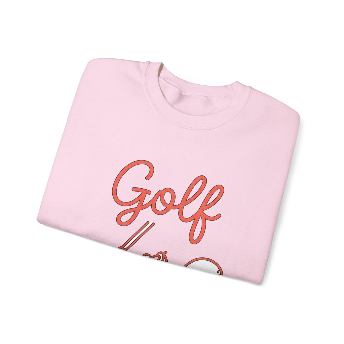 Golf Athlete Sweatshirt Golf Pastime Gift Women Simple Design Sweatshirt Golfer Sweatshirt Golfing Enthusiast Minimalist Sweatshirt Leisure Graphic Outline