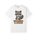 Raccoon Drink Cup T-Shirt Coffee Fauna Gift Women Delightful T-Shirt T-Shirt T-Shirt Coffee Fan Wildlife Graphic T-Shirt Toon Beast T-Shirt