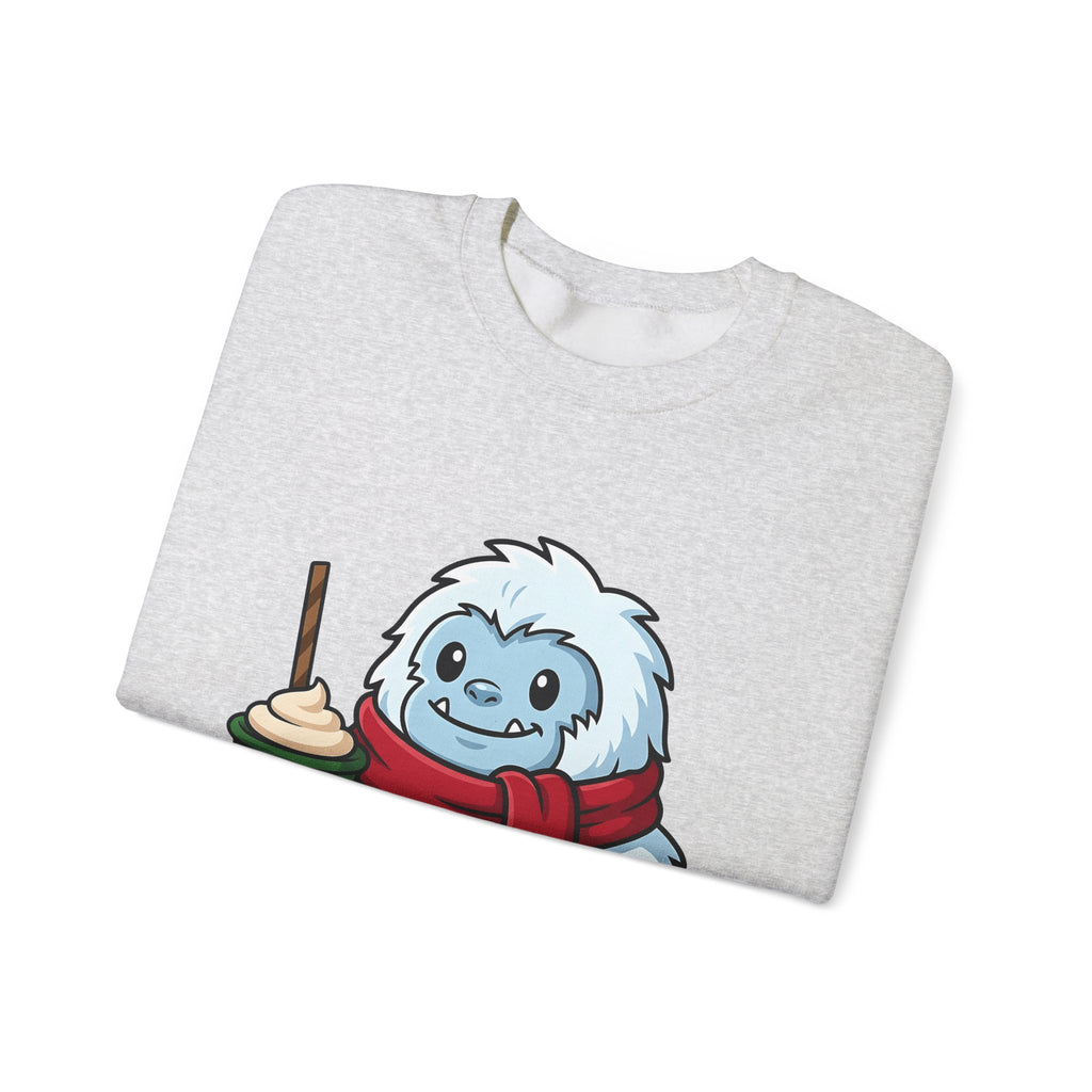 Abominable Snowman Christmas Holiday Gift Comic Yeti Xmas Fan Cartoon Holiday Chibi Sweatshirt
