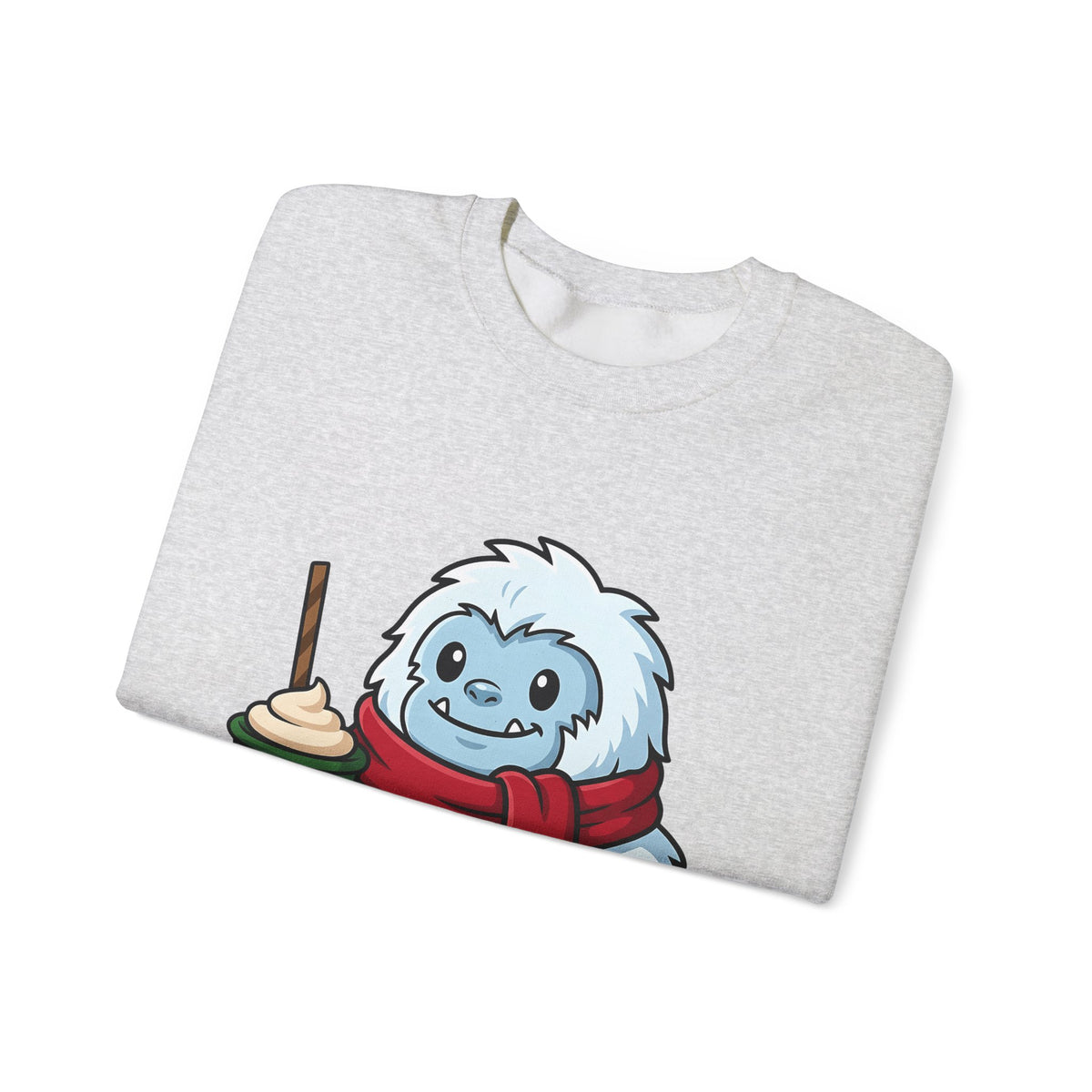 Abominable Snowman Christmas Holiday Gift Comic Yeti Xmas Fan Cartoon Holiday Chibi Sweatshirt