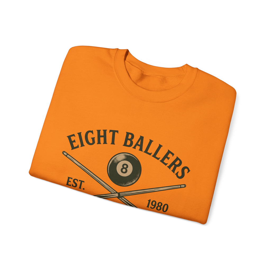 Eight Ball Sweatshirt Billiards Bar Gift Women Vintage Sweatshirt Magic Ball Sweatshirt Pool Fan Distressed Sweatshirt Pub Graphic Retro Pool Cues Sweatshirt