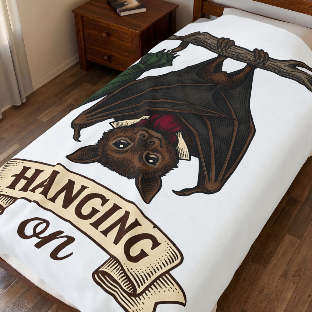 Bat Clipart Blanket Funny Creature Gift Women Doodle Blanket Bat Blanket Humor Fan Cartoon Blanket Beast Graphic Classic Parasol Blanket