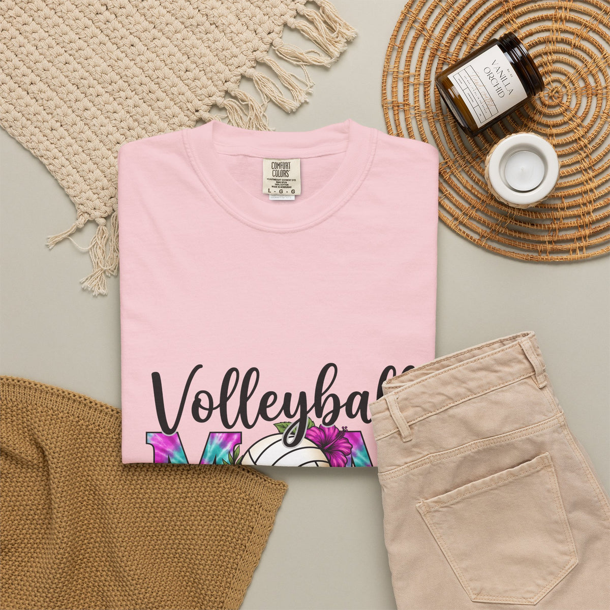 Volleyball Floral T-Shirt Volleyball Mom Sports Gift Women Tie Dye T-Shirt Volleyball T-Shirt Volleyball Enthusiast Batik T-Shirt Athletic Graphic