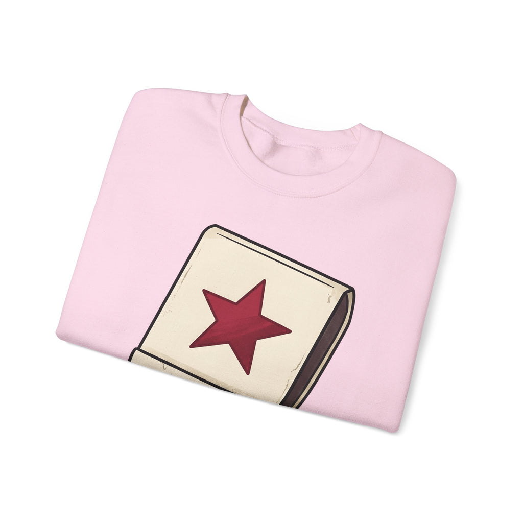 Matchbook Illustration Sweatshirt Cute Quote Gift Women Sketch Sweatshirt Matchcover Sweatshirt Kawaii Fan Doodle Sweatshirt Inspirational Graphic Simple Star
