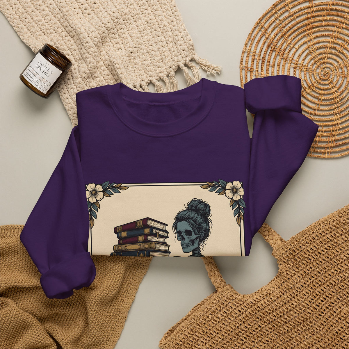 Skeleton Volumes Sweatshirt Boho Chic Dark Arts Gift Women Old Fashioned Sweatshirt Bone Anatomy Sweatshirt Bohemian Fan Vintage Style Sweatshirt Occult