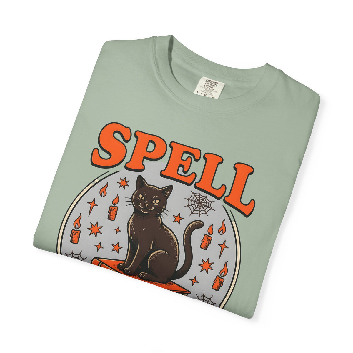 Black Cat T-Shirt Halloween Witchcraft Gift Women Vintage T-Shirt Cat T-Shirt Horror Fan Occult Graphic T-Shirt Retro Spell