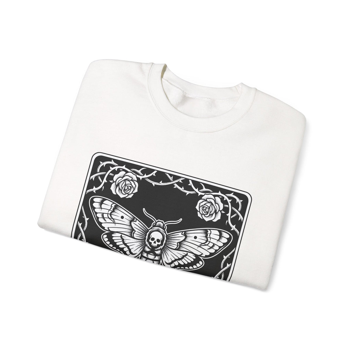 Skull Butterfly Sweatshirt Gothic Magic Gift Women Traditional Tattoo Sweatshirt Sugar Skull Sweatshirt Darkwave Fan Tattooed Sweatshirt Mystic Graphic Horror