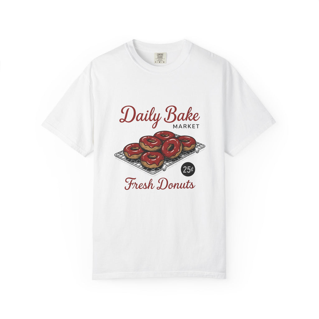 Doughnut Pile Desserts Pastry Gift Retro Donut Sweets Fan Vintage Bakery Sketch Wire Rack T-Shirt