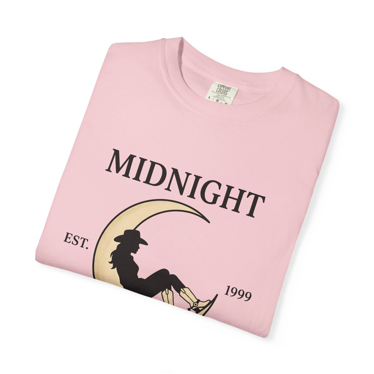Cowgirl Moon Cowgirl Ranch Gift Cartoon Moonlight Cowgirl Fan Toon Farm Sketch Riding Boots T-Shirt