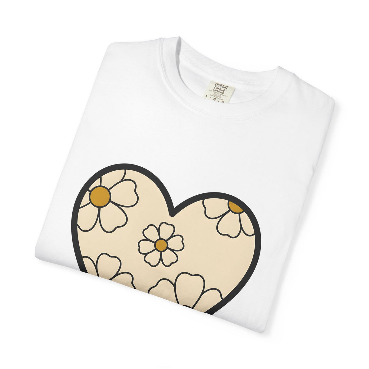 Daisy Affection T-Shirt Boho Chic Nature Gift Women Contemporary T-Shirt Flower T-Shirt Hippie Fan Bohemian T-Shirt Environmental Graphic Classic