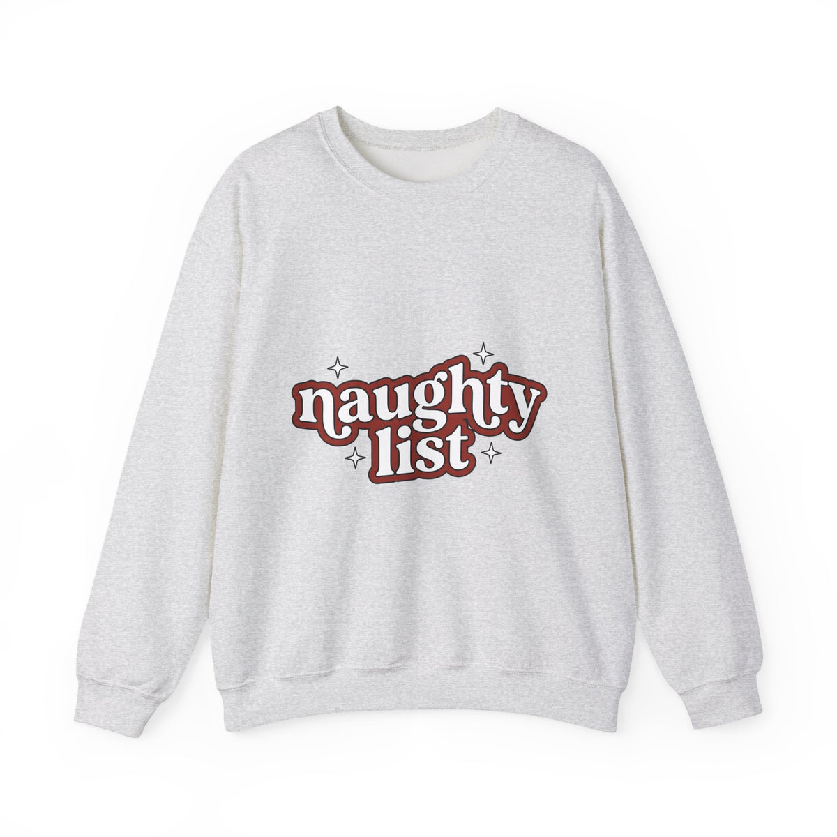 Festive Text Sweatshirt Christmas Humor Gift Women Playful Sweatshirt Typography Sweatshirt Xmas Fan Funny Graphic Illustration Retro Stars Sweatshirt