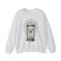 Hourglass Sweatshirt Boho Chic Spiritual Gift Women Tattoo Sweatshirt Sandtimer Sweatshirt Bohemian Enthusiast Ink Sweatshirt Mystical Graphic Vintage Stars