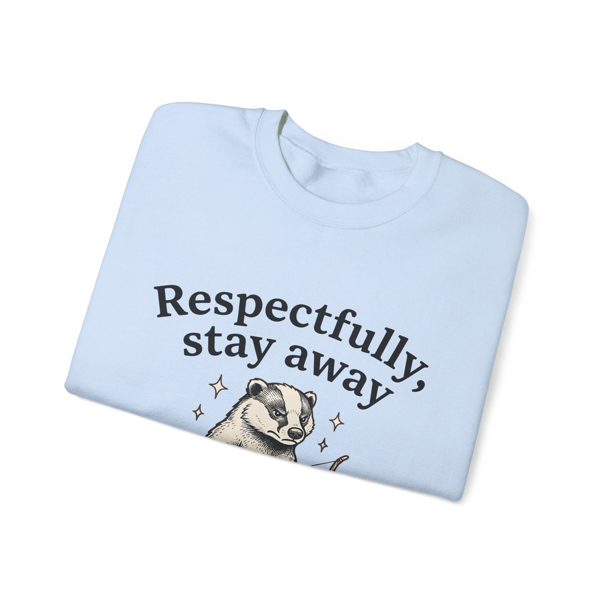 Badger Bow Accessory Sweatshirt Funny Fauna Gift Women Cartoon Sweatshirt Hair Bow Sweatshirt Humor Fan Comic Sweatshirt Wildlife Graphic Old School Glimmers