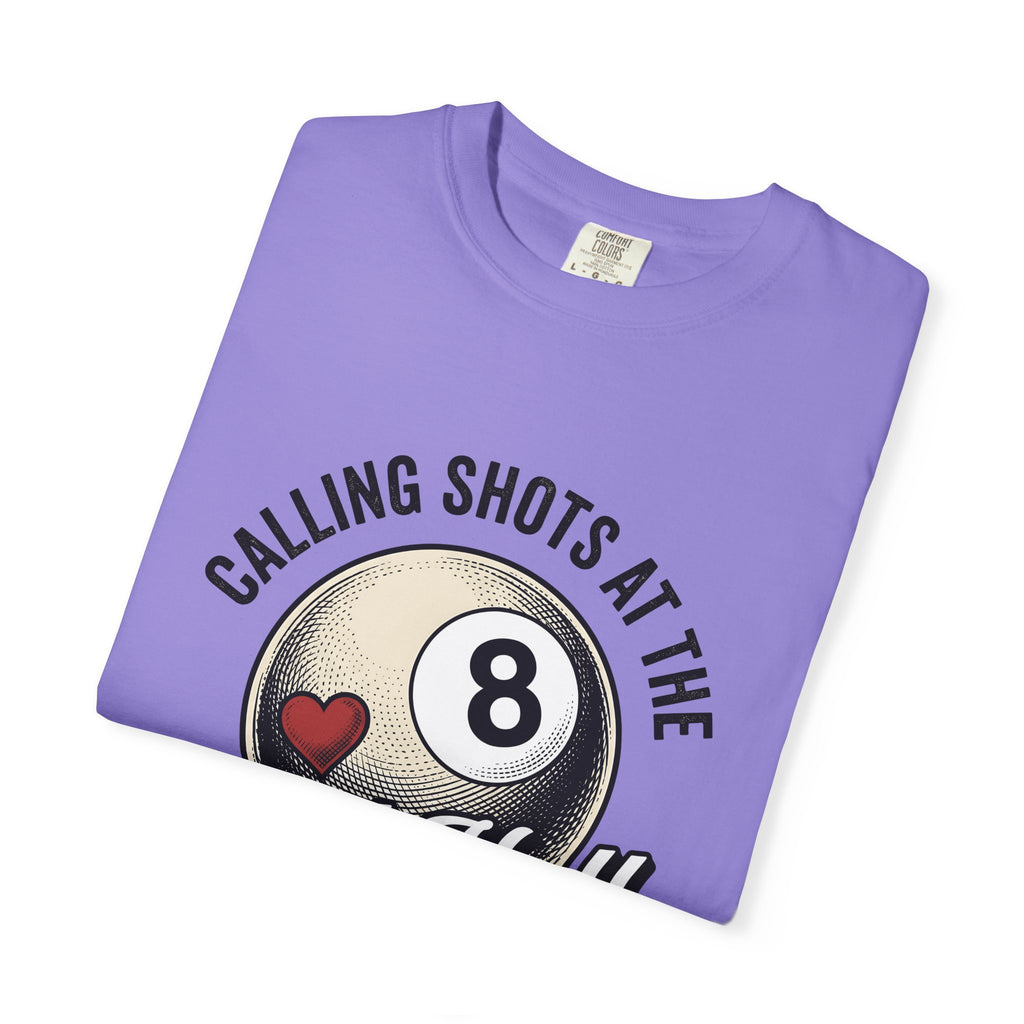 Billiard Ball Billiards Lounge Gift Retro Pool Ball Billiard Fan Vintage Bar Classic Heart T-Shirt