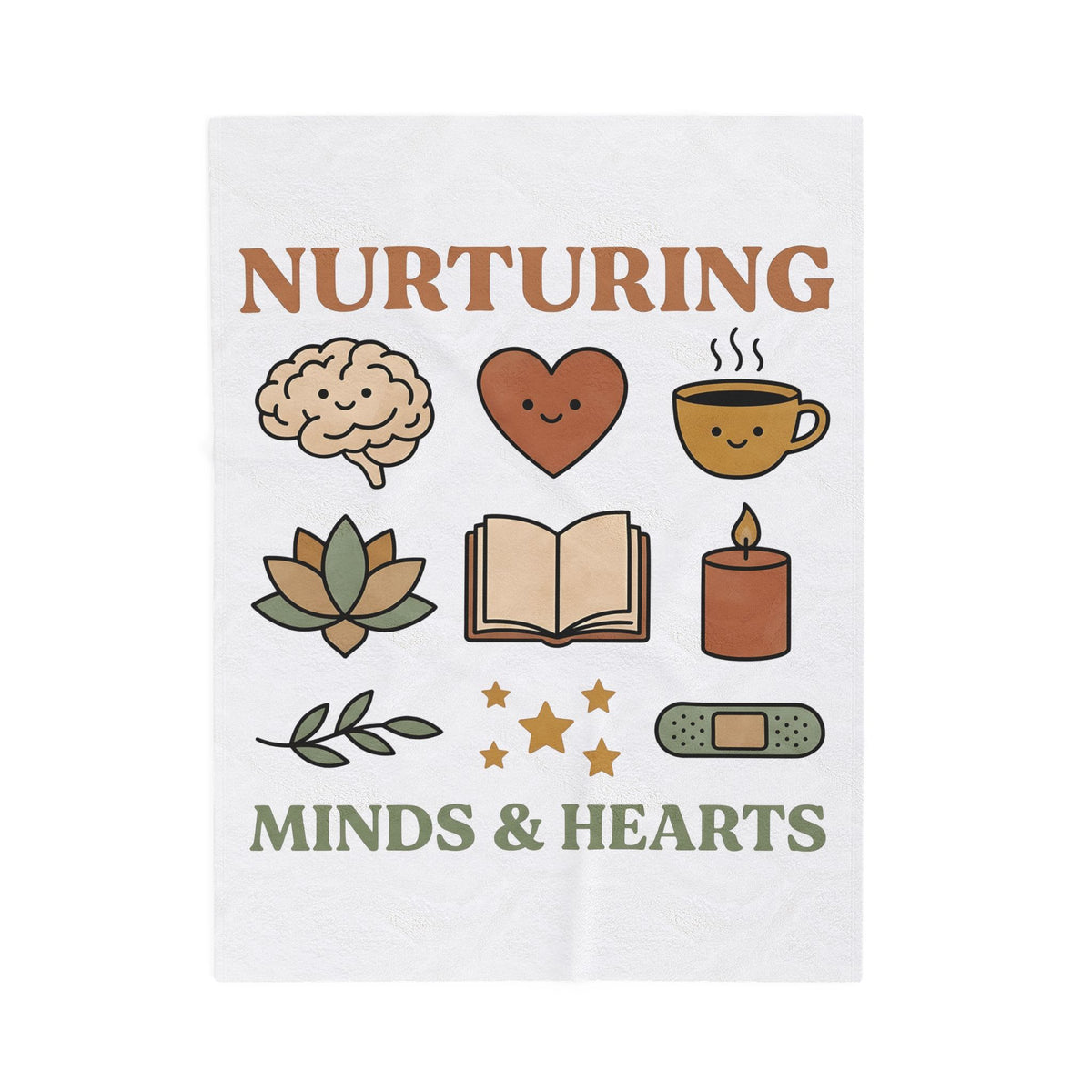 Self Love Symbols Blanket Nurses Health Gift Women Sketch Blanket Affirmation Blanket Nurse Practitioner Enthusiast Drawing Blanket Wellness