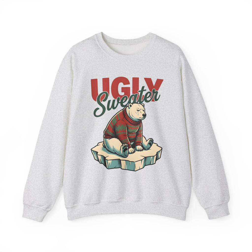 Arctic Bear Sweater Christmas Fauna Gift Nostalgic Polar Bear Xmas Fan Vintage Wildlife Doodle Sweatshirt