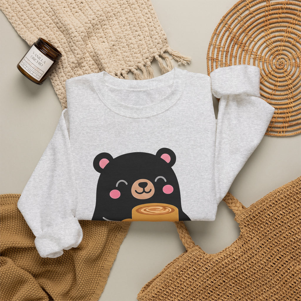 Bear Coffee Cup Coffee Animal Gift Cute Mug Coffee Fan Coffee Mug Kawaii Minimalist Sweatshirt