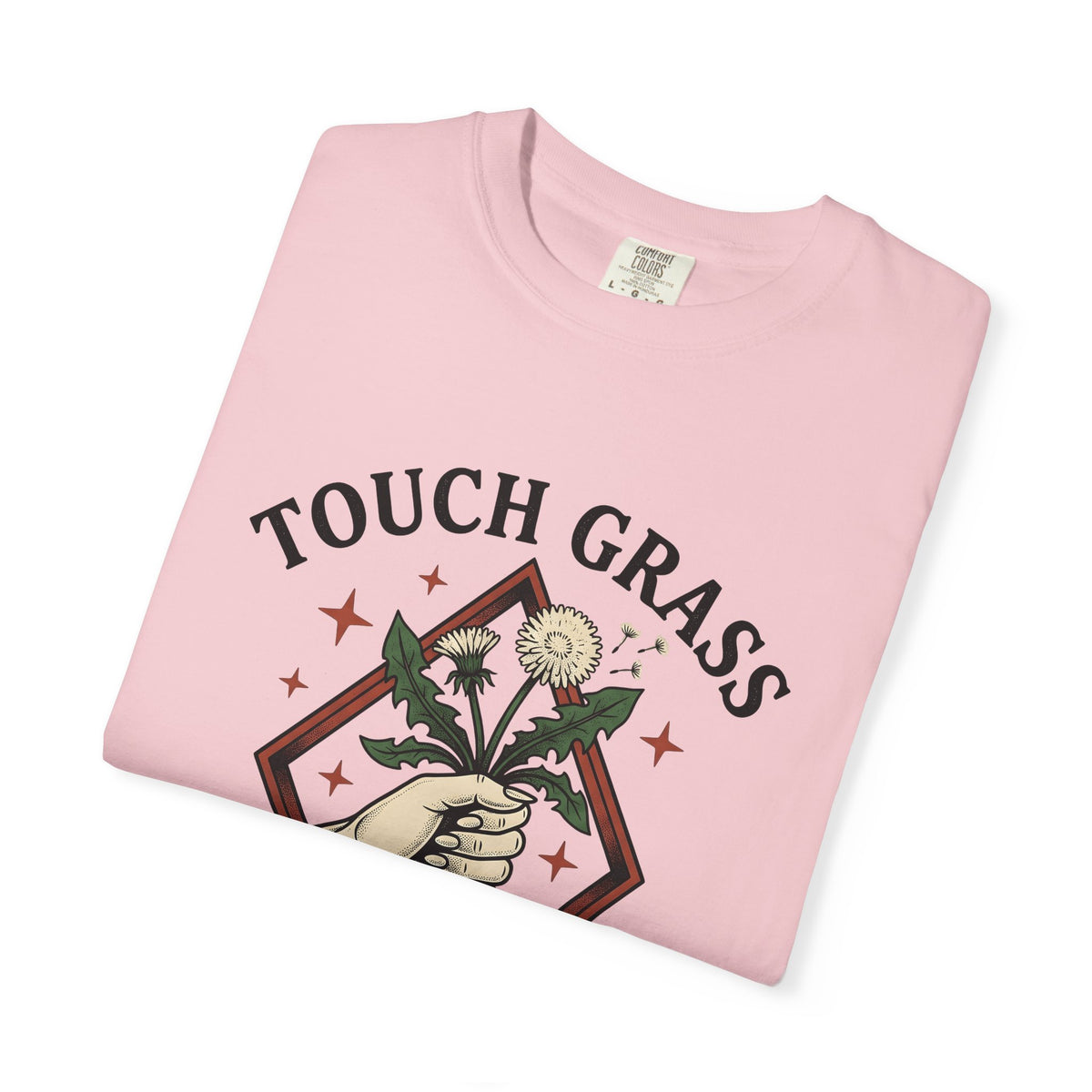 Hand Seed Head T-Shirt Boho Chic Environment Gift Women Old Fashioned T-Shirt Dandelion T-Shirt Hippie Fan Vintage T-Shirt Eco Graphic Sketch