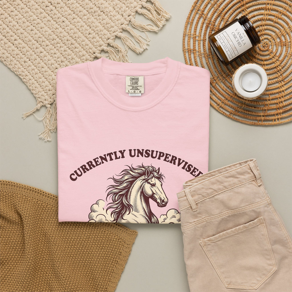 Horse Illustration T-Shirt Cowgirl Wildlife Gift Women Retro T-Shirt Equine T-Shirt Cowboy Fan Rodeo T-Shirt Wildlife Graphic Country Sky T-Shirt