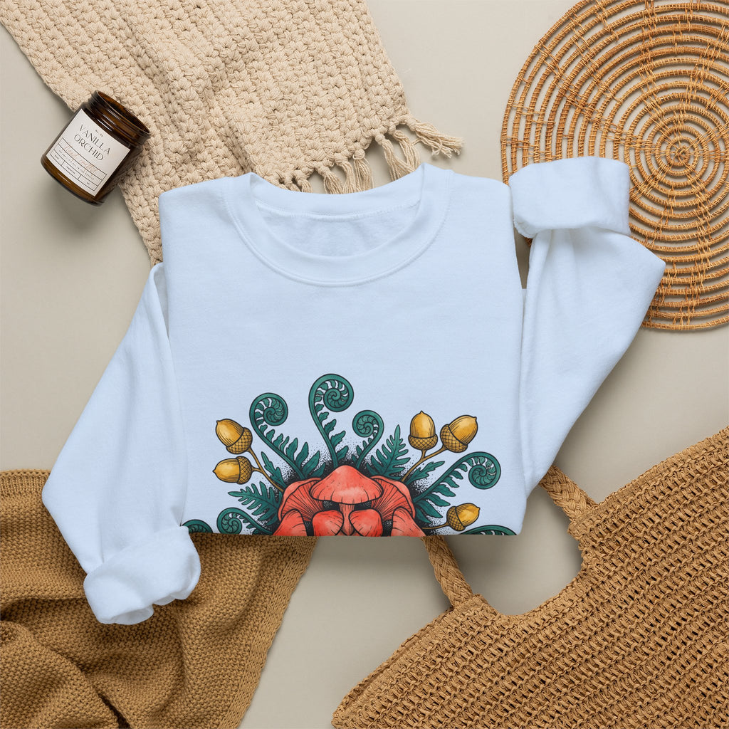 Shroom Mandala Sweatshirt Boho Chic Flora Gift Women Bohemian Sweatshirt Mushroom Sweatshirt Hippie Fan Tribal Sweatshirt Botanical Graphic Line Art Seed Pods