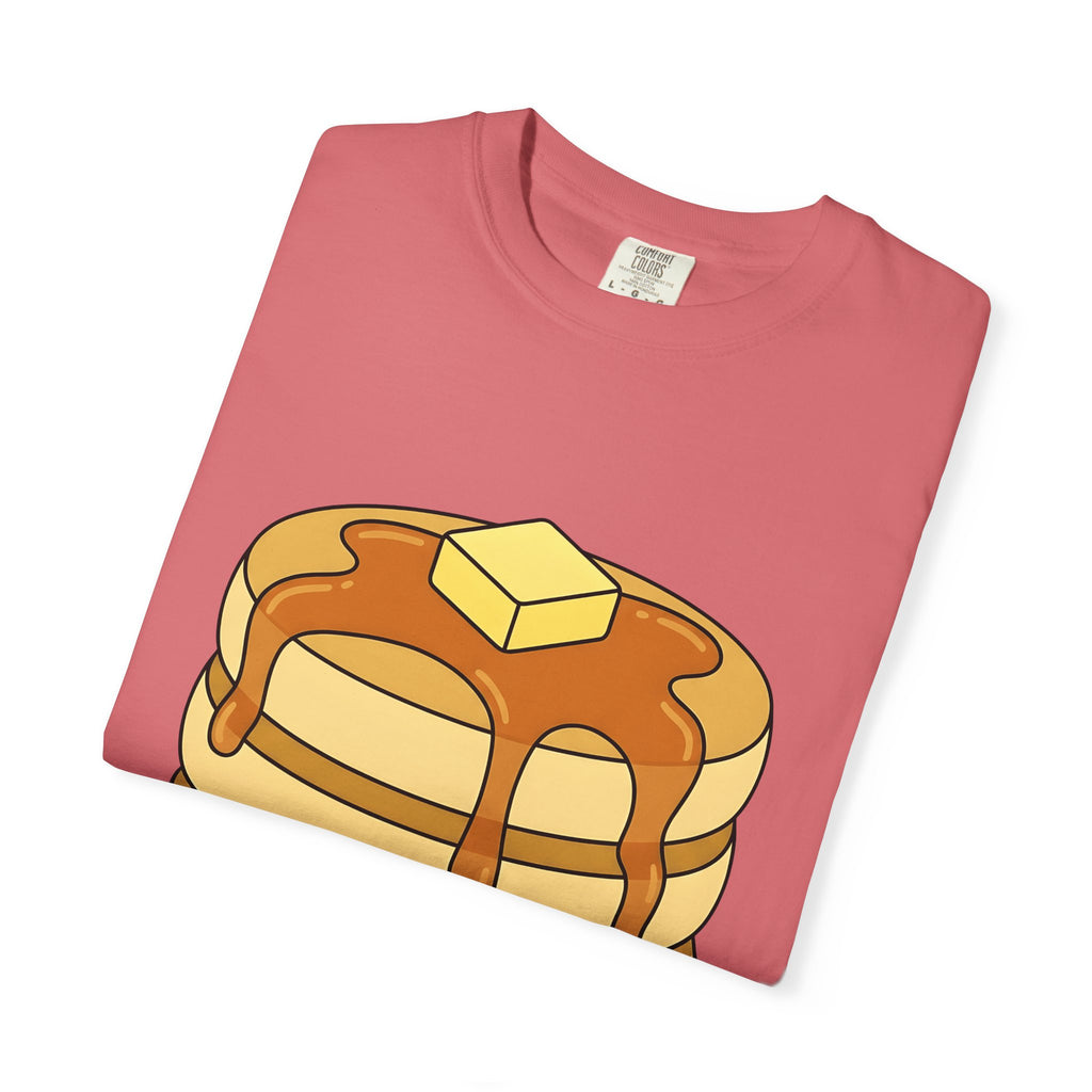 Flapjack Pile T-Shirt Desserts Brunch Gift Women Comic T-Shirt Granola Bar T-Shirt Pastry Fan Cartoon T-Shirt Breakfast Graphic Simple Honey T-Shirt
