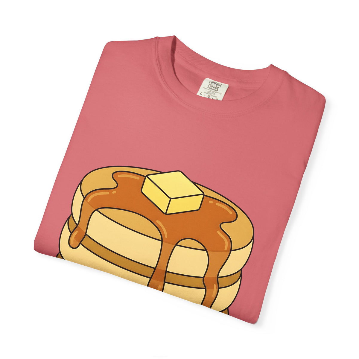 Flapjack Pile T-Shirt Desserts Brunch Gift Women Comic T-Shirt Granola Bar T-Shirt Pastry Fan Cartoon T-Shirt Breakfast Graphic Simple Honey T-Shirt