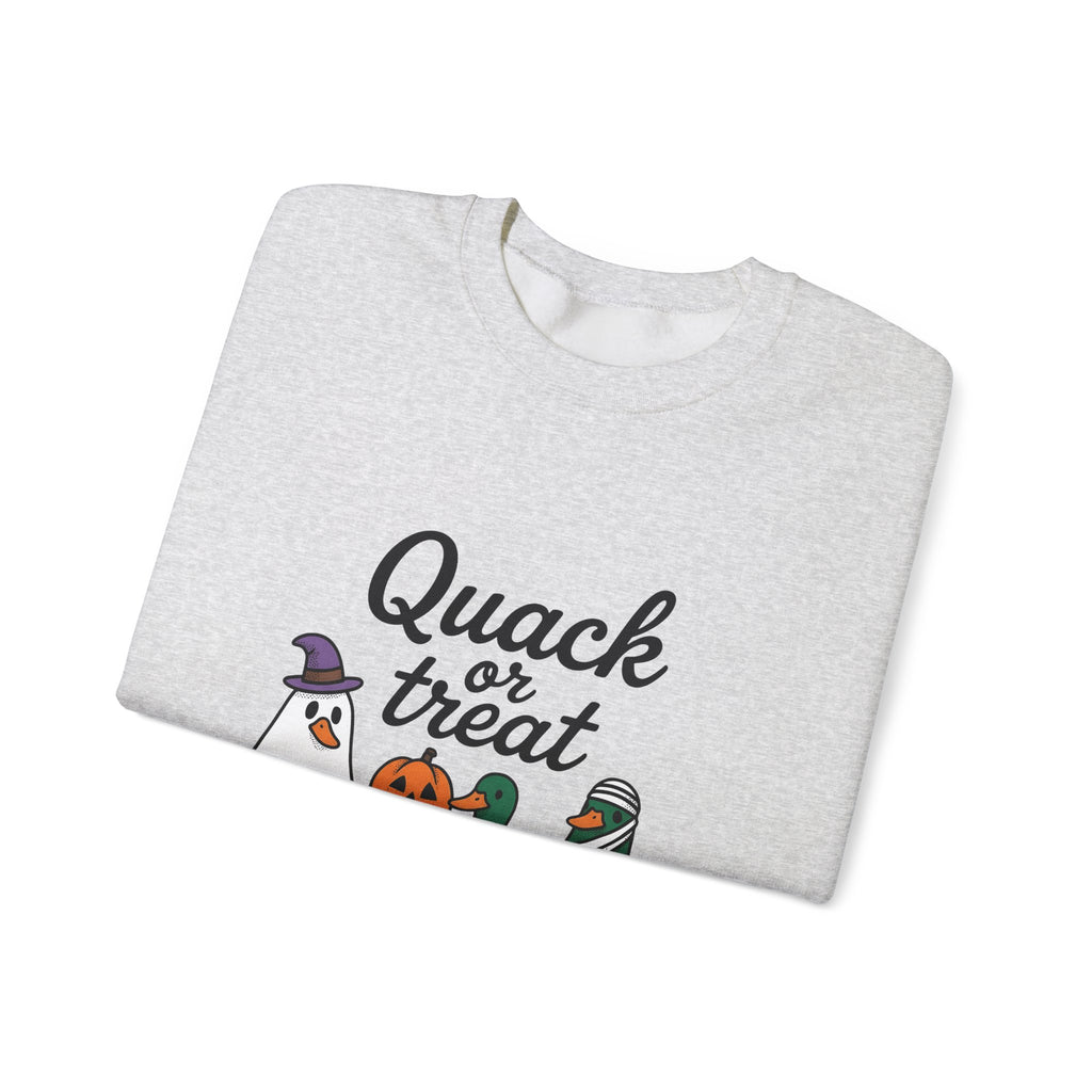 Duck Attire Sweatshirt Halloween Pets Gift Women Animated Sweatshirt Duckling Sweatshirt Spooky Fan Cartoon Sweatshirt Animal Graphic Hand Drawn Jack O Lantern