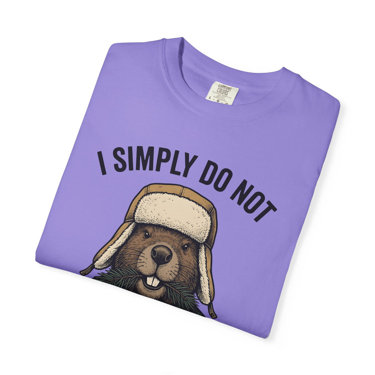 Beaver Woodsman T-Shirt Funny Wildlife Gift Women Comic T-Shirt Beaver T-Shirt Humor Fan Cartoon T-Shirt Animal Graphic Retro Checkered T-Shirt