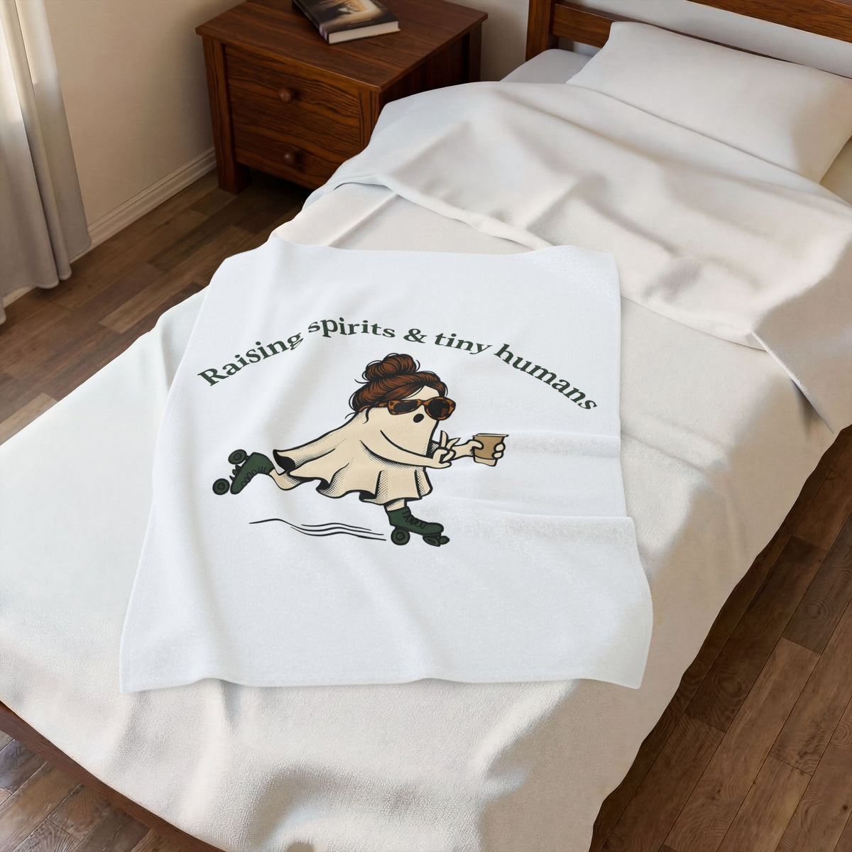 Phantom Mom Blanket Moms Holiday Gift Women Anime Blanket Ghost Mom Blanket Mom Fan Mother Blanket Christmas Graphic Classic Cup Blanket