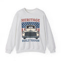 Antique Lorry Sweatshirt America Liberty Gift Women Retro Sweatshirt Truck Sweatshirt Patriot Enthusiast Vintage Sweatshirt Freedom Graphic Line Art Flag