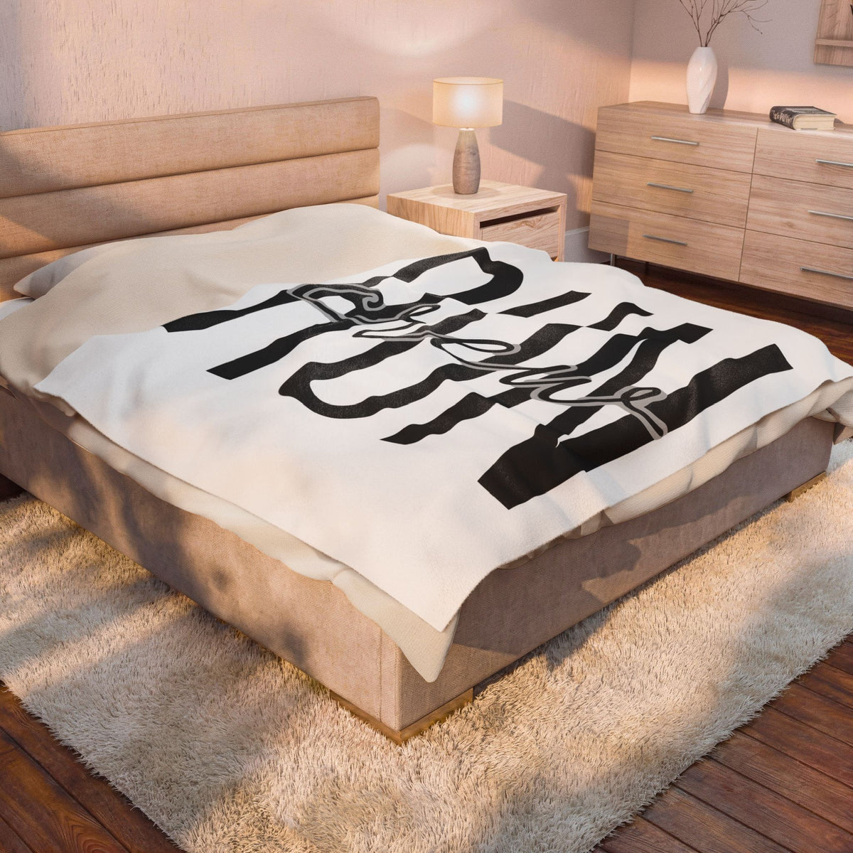 Jogging Letters Blanket Running Workout Gift Women Strong Contemporary Blanket Alphabet Blanket Runner Enthusiast Modern Blanket Fitness Graphic