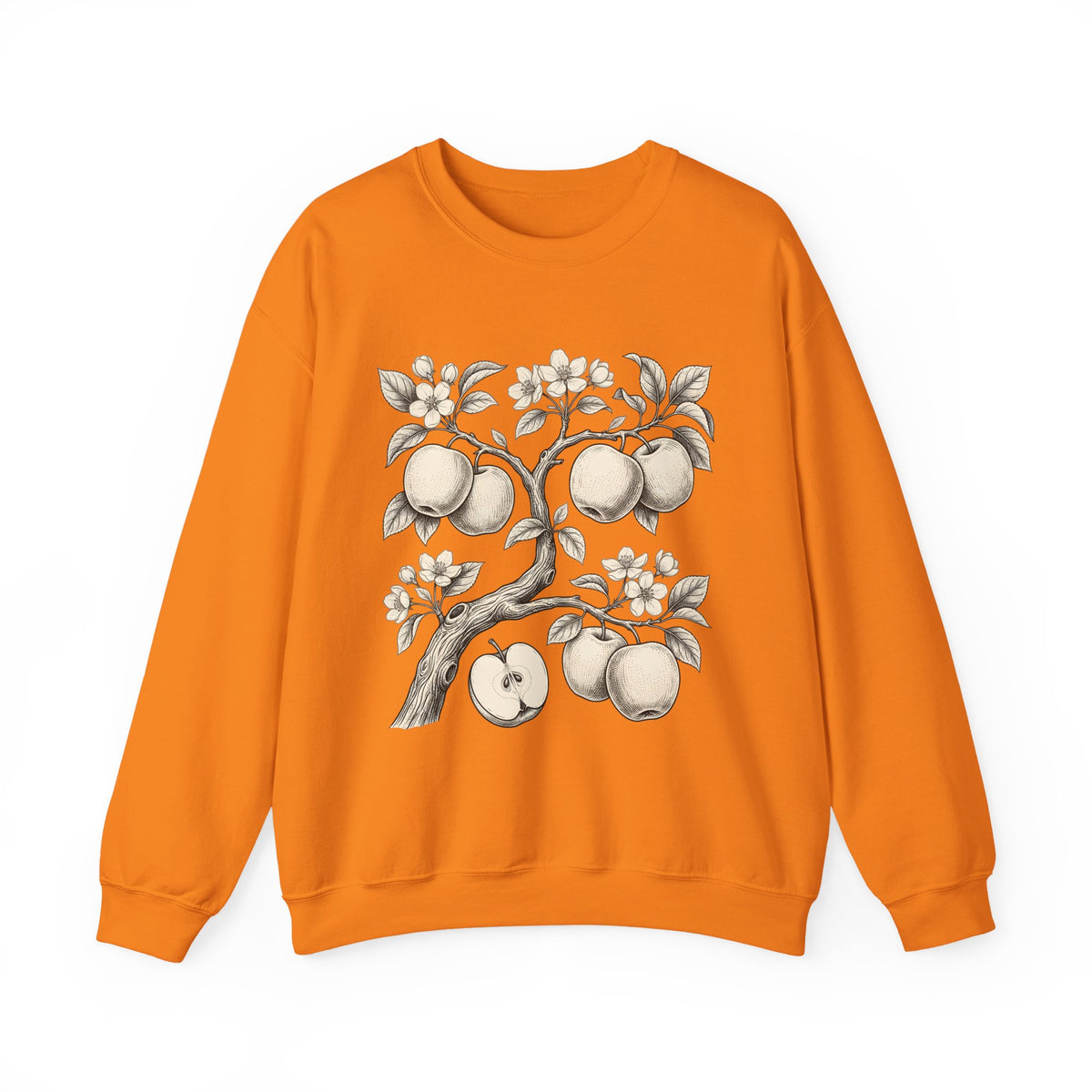 Apple Tree Sweatshirt Cottagecore Nature Gift Women Botanical Sweatshirt Apple Sweatshirt Rustic Fan Floral Sweatshirt Environmental Graphic Vintage Blossom