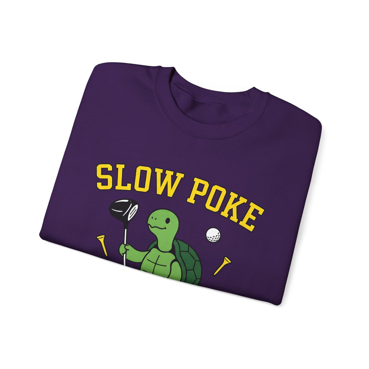 Turtle Golf Sweatshirt Golf Animal Gift Women Cartoon Sweatshirt Golfer Sweatshirt Golfer Fan Toon Sweatshirt Wildlife Graphic Retro Golf Ball Sweatshirt