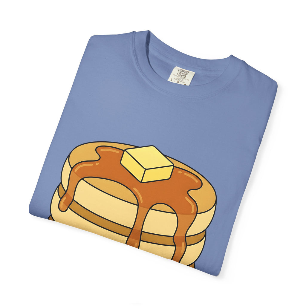 Flapjack Pile T-Shirt Desserts Brunch Gift Women Comic T-Shirt Granola Bar T-Shirt Pastry Fan Cartoon T-Shirt Breakfast Graphic Simple Honey T-Shirt