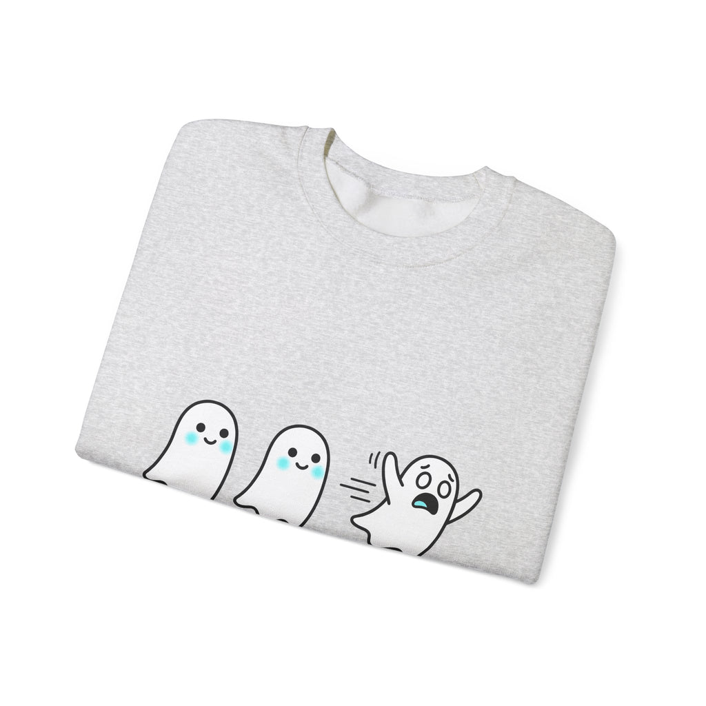 Sweet Ghost Pack Sweatshirt Funny Halloween Party Gift Women Chibi Sweatshirt Ghostly Spirits Sweatshirt Humor Fan Cartoon Sweatshirt Spooky Graphic Halloween