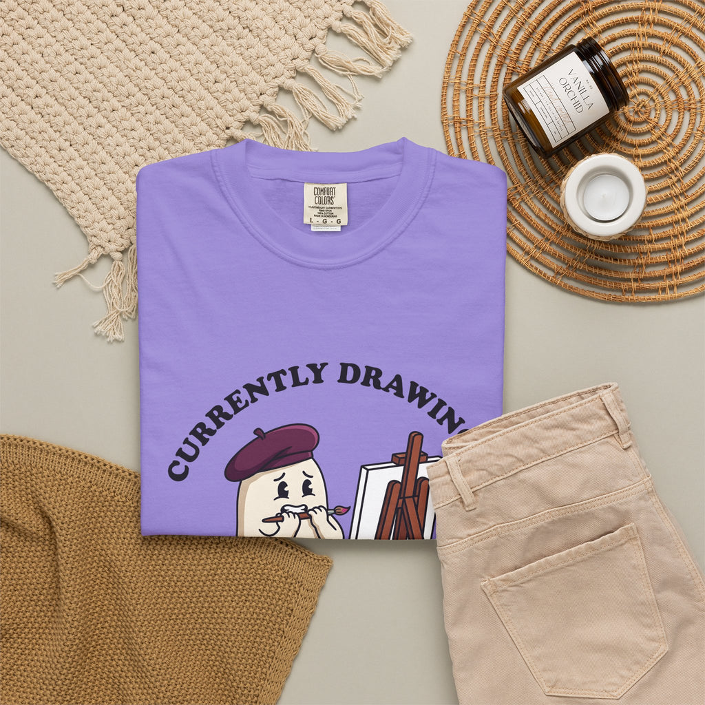 Apparition Illustrator Funny Gift Cartoon Ghost Artist Humor Fan Comic Visual T-Shirt