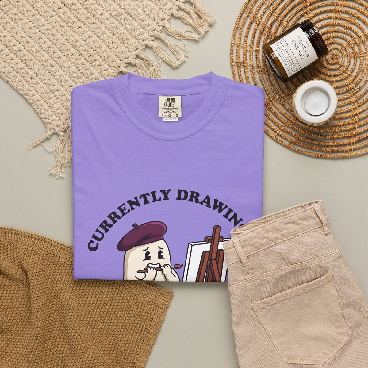 Apparition Illustrator Funny Gift Cartoon Ghost Artist Humor Fan Comic Visual T-Shirt