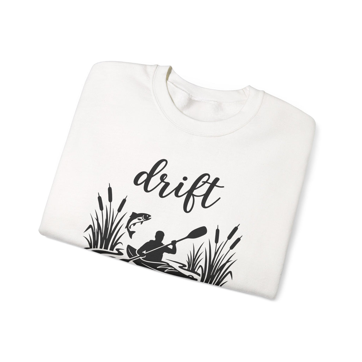 Kayak Silhouette Sweatshirt Sports Outdoors Gift Women Nature Graphic Sweatshirt Canoe